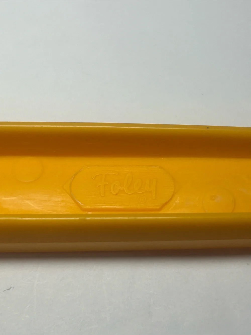 FOLEY Nylon Serving Spoon Yellow Orange Retro Kitchen Utensil 70s MCM Vintage